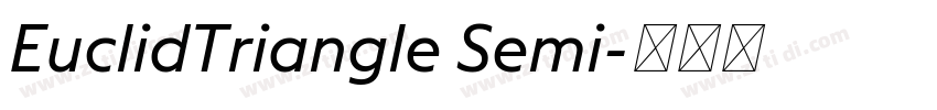 EuclidTriangle Semi字体转换